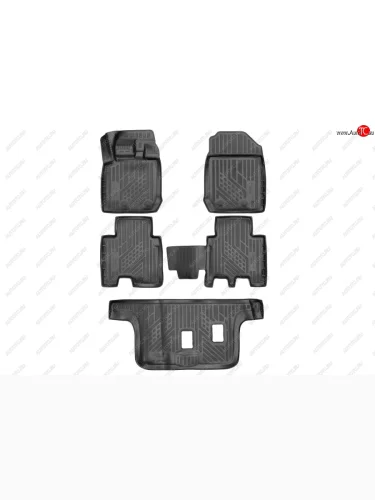 Комплект ковриков в салон (полиуретан, чёрные) ISUZU Isuzu mu-X UC рестайлинг (2017-2022)