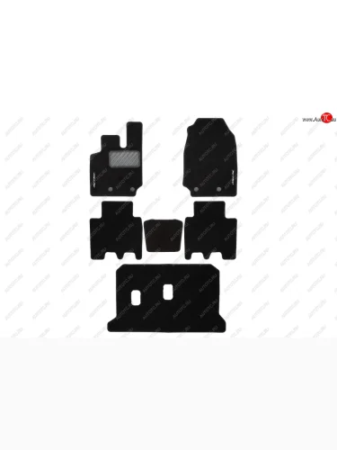 Комплект ковриков в салон (текстиль, чёрные) ISUZU Isuzu mu-X UC рестайлинг (2017-2022)