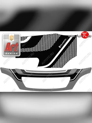 Дефлектор капота CA-Plastic (Art белая) Toyota Harrier XU10 дорестайлинг (1997-2000)