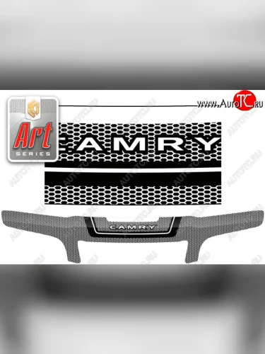 Дефлектор капота (exclusive) CA-Plastic (серия Art графит) Toyota Camry  V40 (1994-1998)