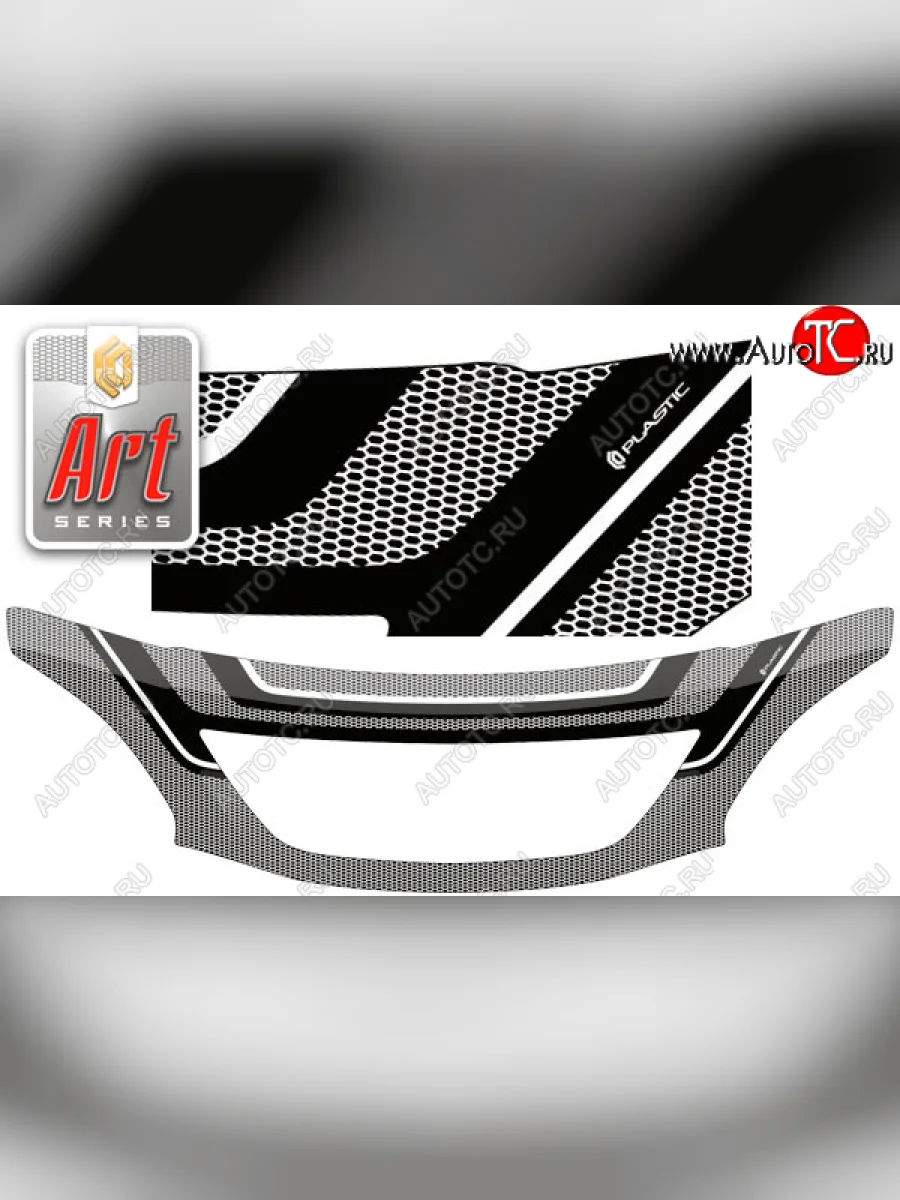 Дефлектор капота CA-Plastic Toyota Harrier XU30 (2003-2013) (Art графит)  в Керчи Республика Крым