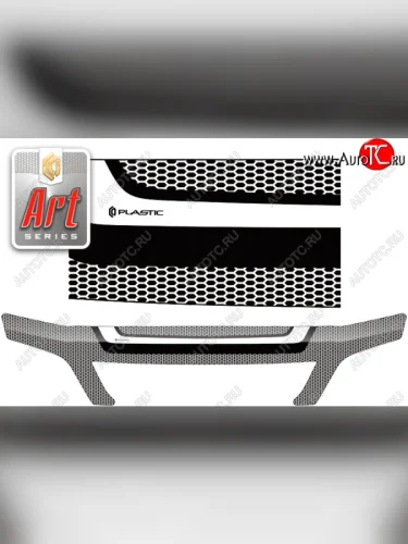 Дефлектор капота CA-Plastic (Art чёрная) Toyota Vista V50 дорестайлинг седан (1998-2000)