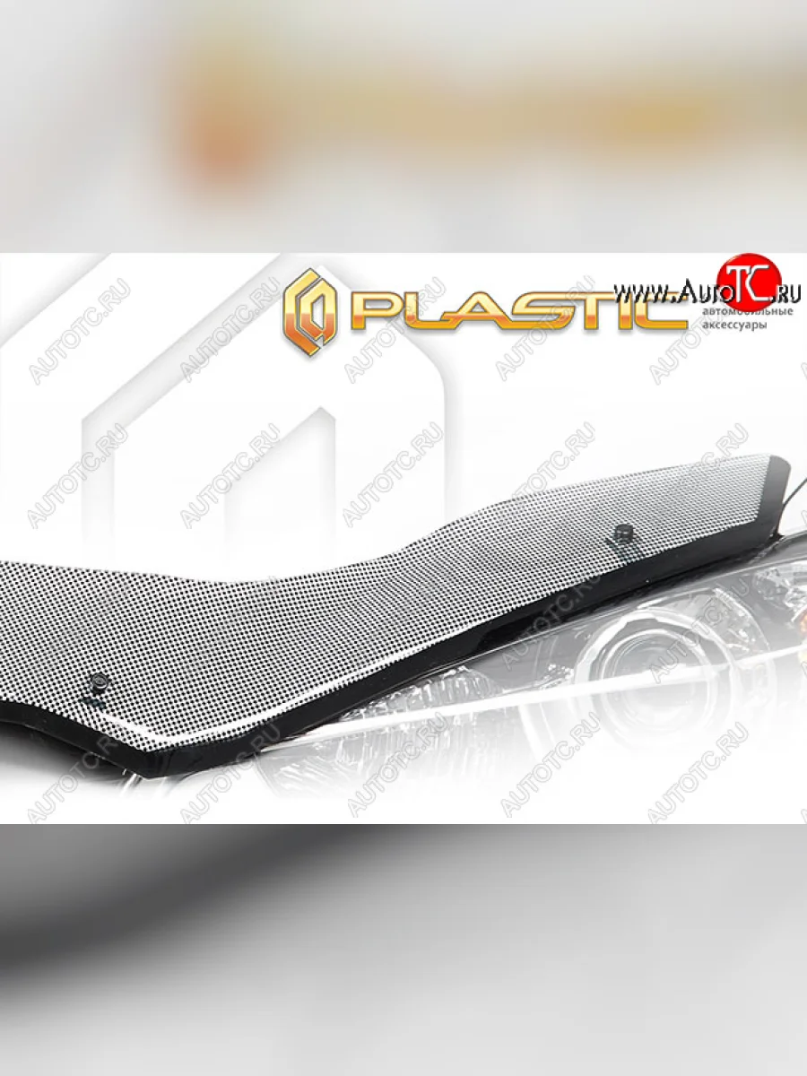 Дефлектор капота CA-Plastic Exclusive Toyota Rush J200 дорестайлинг (2006-2008) (Шелкография чёрная)  в Керчи Республика Крым