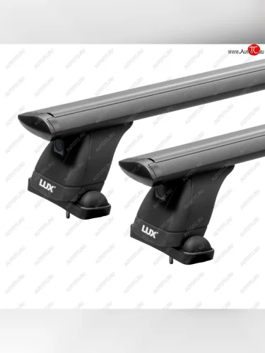 Багажник на крышу без рейлингов сборе LUX (дуги аэро-трэвэл 120 см, без замка, черный) Skoda Octavia  A7 (2012-2020) дорестайлинг лифтбэк, рестайлинг лифтбэк