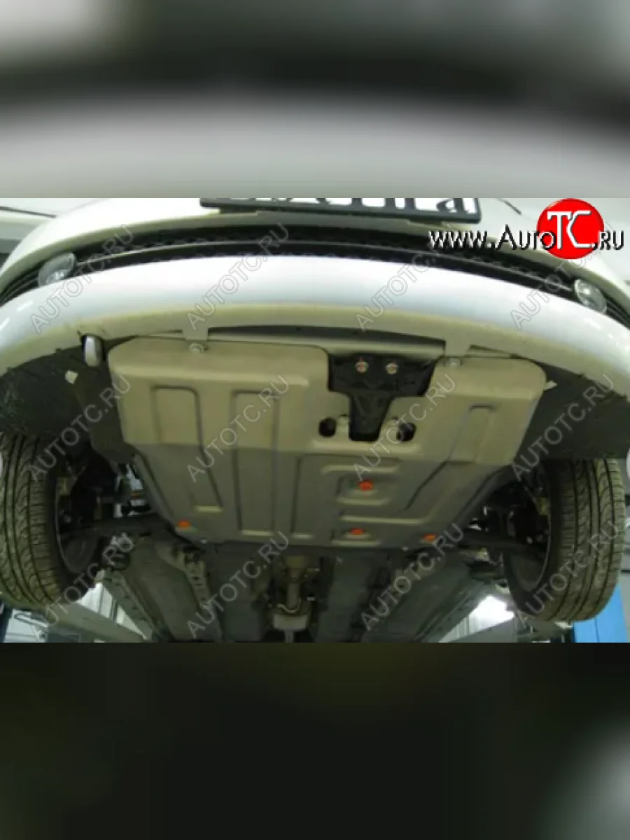 Защита картера двигателя и КПП (V-1,6; 2,0) Alfeco Chery Fora A21 (2006-2010) (Алюминий 4 мм)  с доставкой в г. Керчь