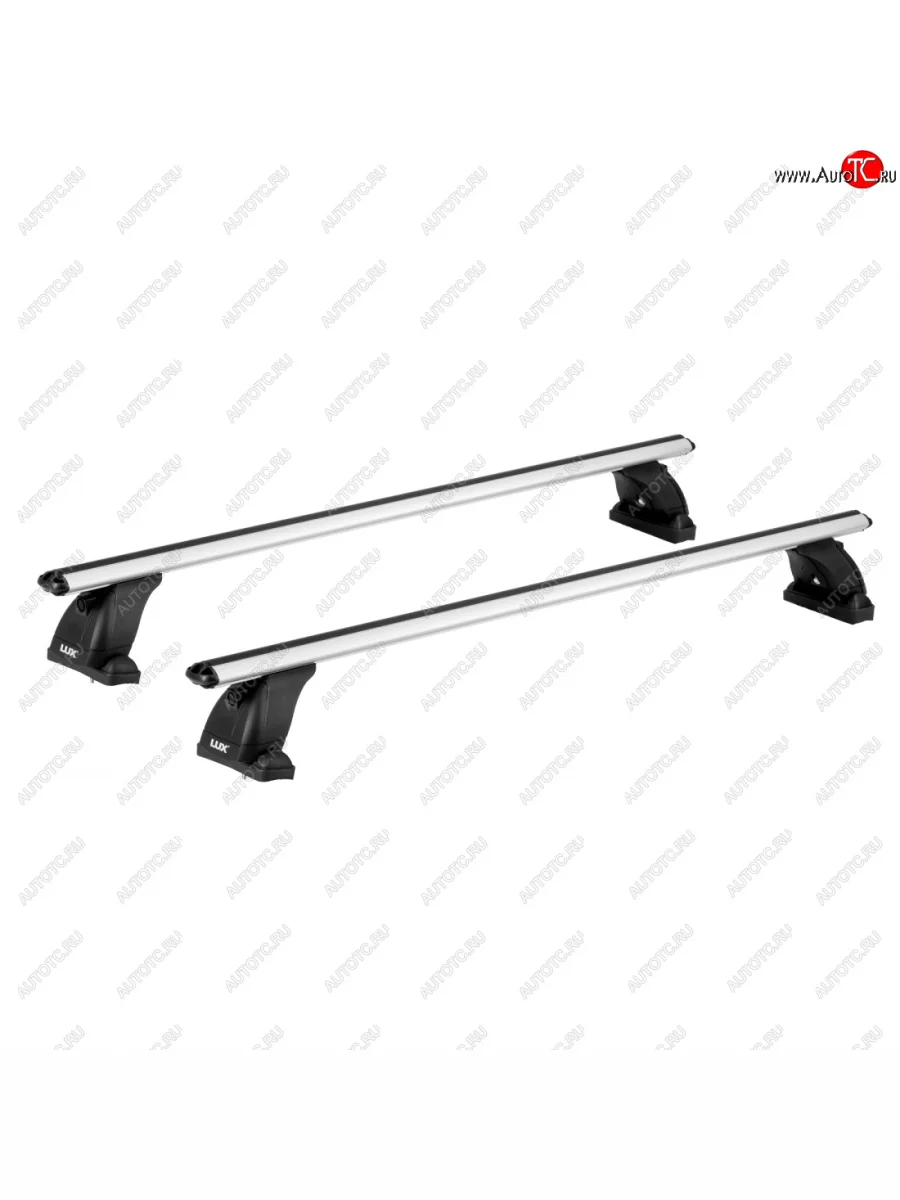 Багажник на крышу без рейлингов сборе LUX  Toyota Mark X (2004-2009) X120 (дуги аэро-классик 120 см, без замка, серебро)  в Воронеже Воронежской области