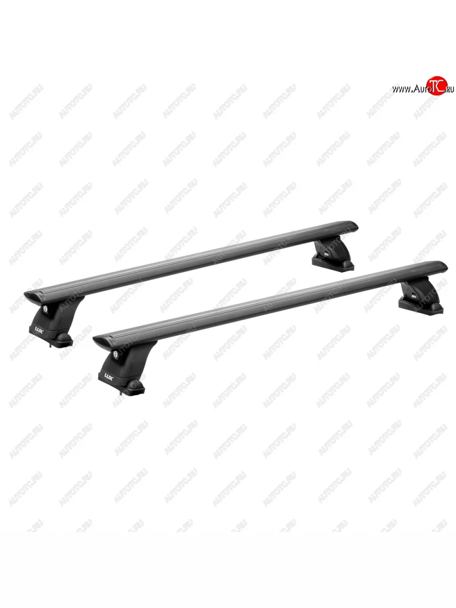 Багажник на крышу без рейлингов сборе LUX  Toyota Mark X (2004-2009) X120 (дуги аэро-трэвэл 120 см, с замком, черный)  в Самаре Самарской области