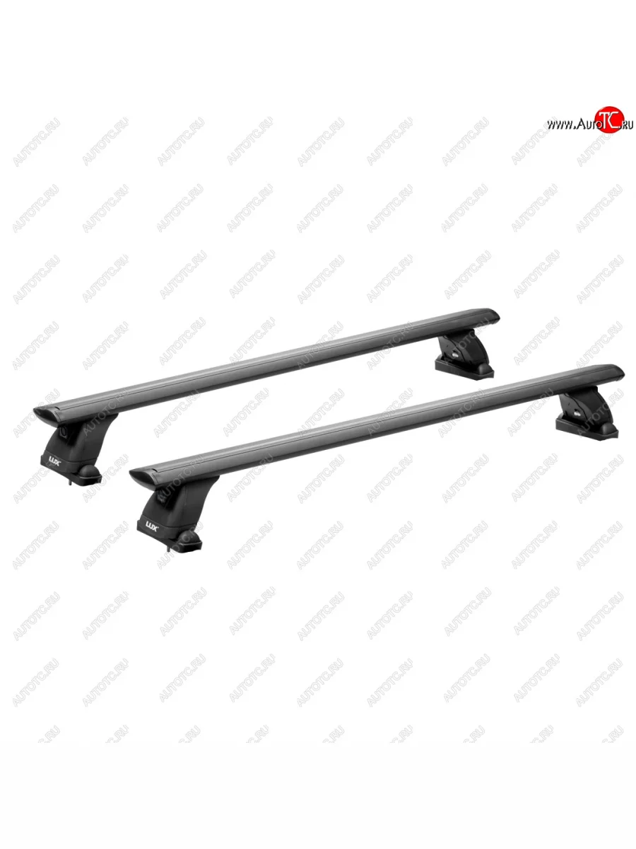 Багажник на крышу без рейлингов сборе LUX  Toyota Mark X (2004-2009) X120 (дуги аэро-трэвэл 120 см, без замка, черный)  в Самаре Самарской области
