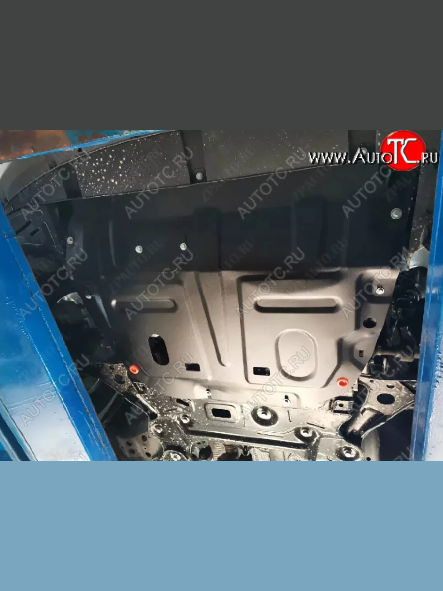 Защита картера двигателя и КПП (большая, V-1,6T; 2,0T) Alfeco Chery Tiggo 8 PRO (2021-2025) (Сталь 2 мм)  с доставкой в г. Керчь