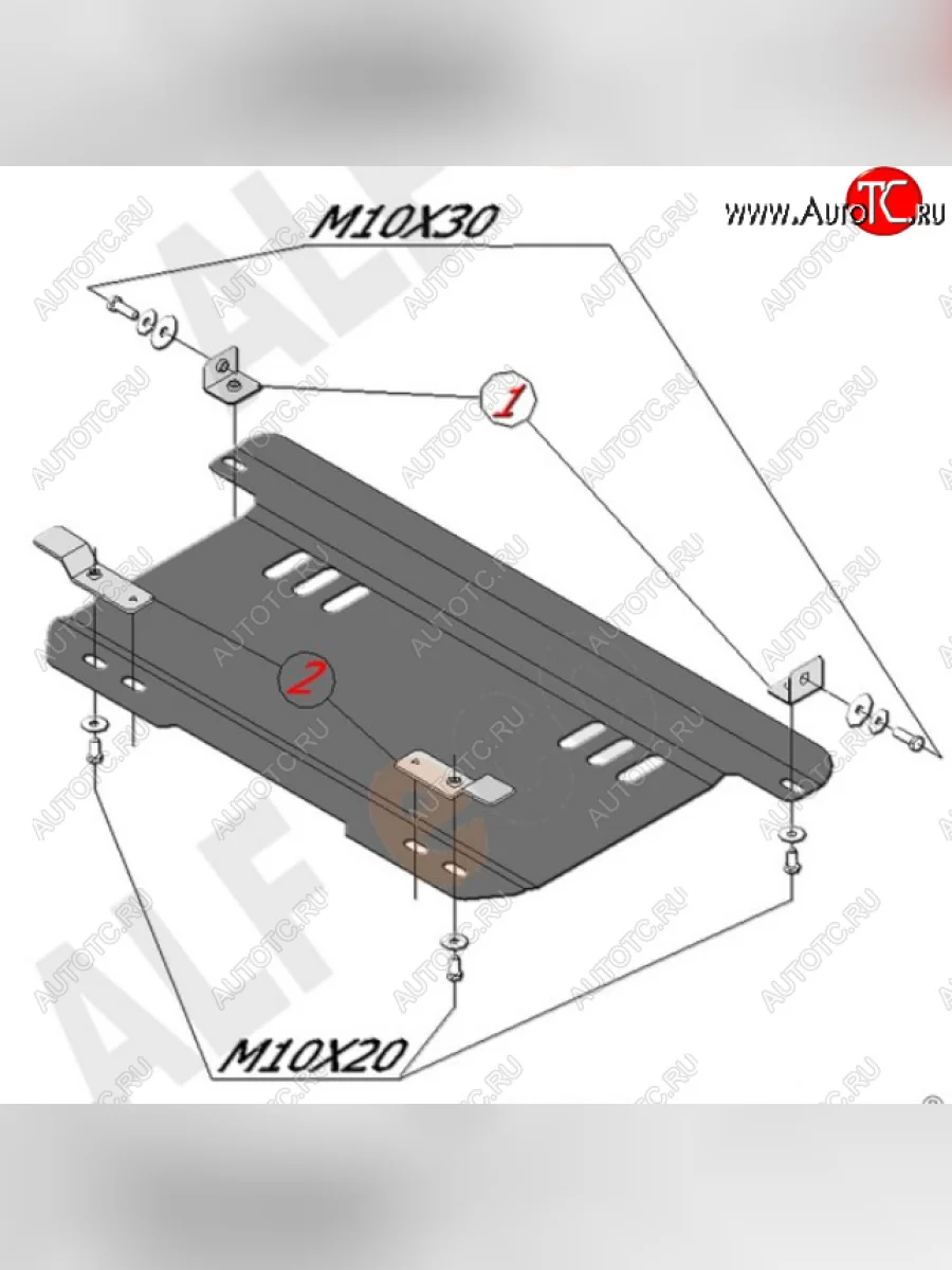 Защита картера двигателя и КПП Alfeco Chevrolet Spark M200,250 (2005-2010) (Алюминий 4 мм)  в Керчи Республика Крым