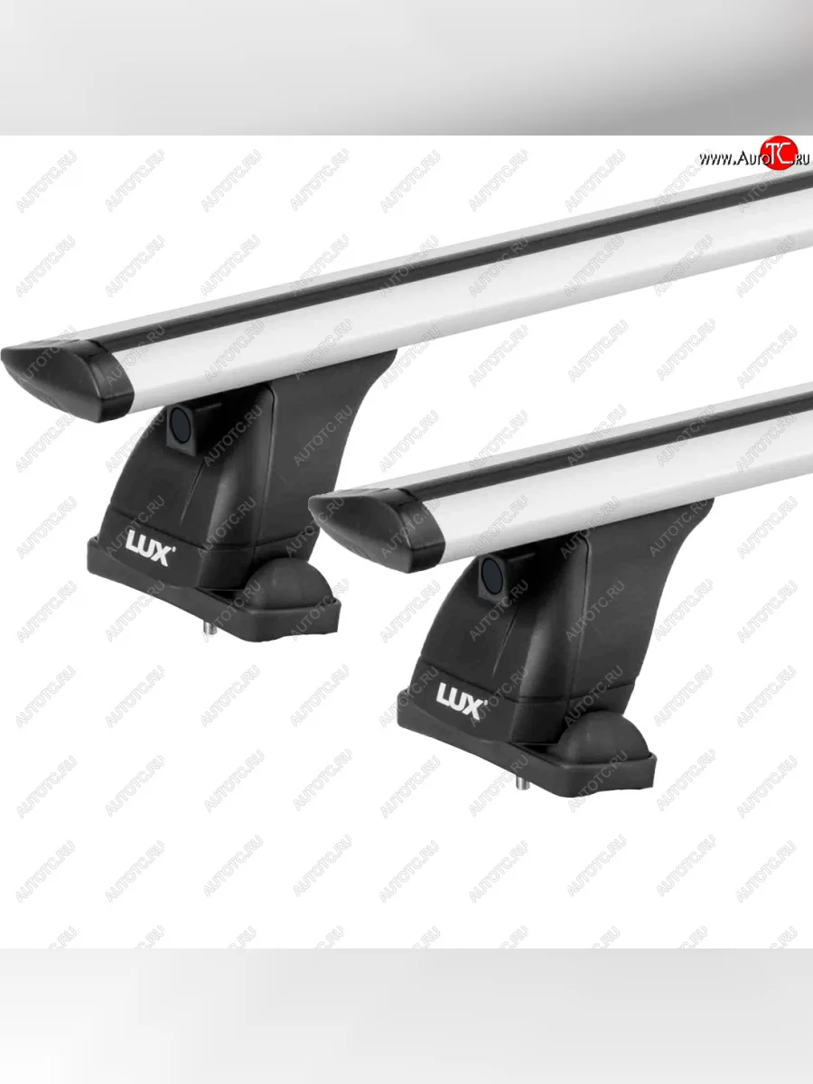 Багажник на крышу без рейлингов сборе LUX  Hyundai Elantra (2020-2023) CN7 (дуги аэро-трэвэл 120 см, без замка, серебро)  в Воронеже Воронежской области