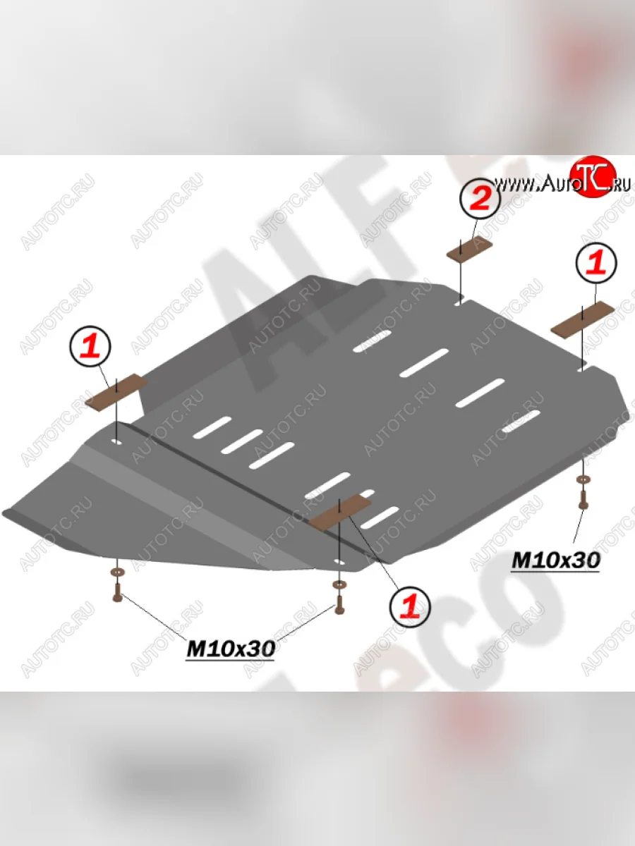 Защита КПП (V-6.2) Alfeco Chevrolet Tahoe GMT900 5 дв. (2006-2013) (Алюминий 4 мм)  в Самаре Самарской области