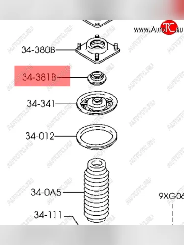 Опорный подшипник стоек амортизатора (оригинал) MAZDA Mazda Tribute  дорестайлинг (2000-2007)