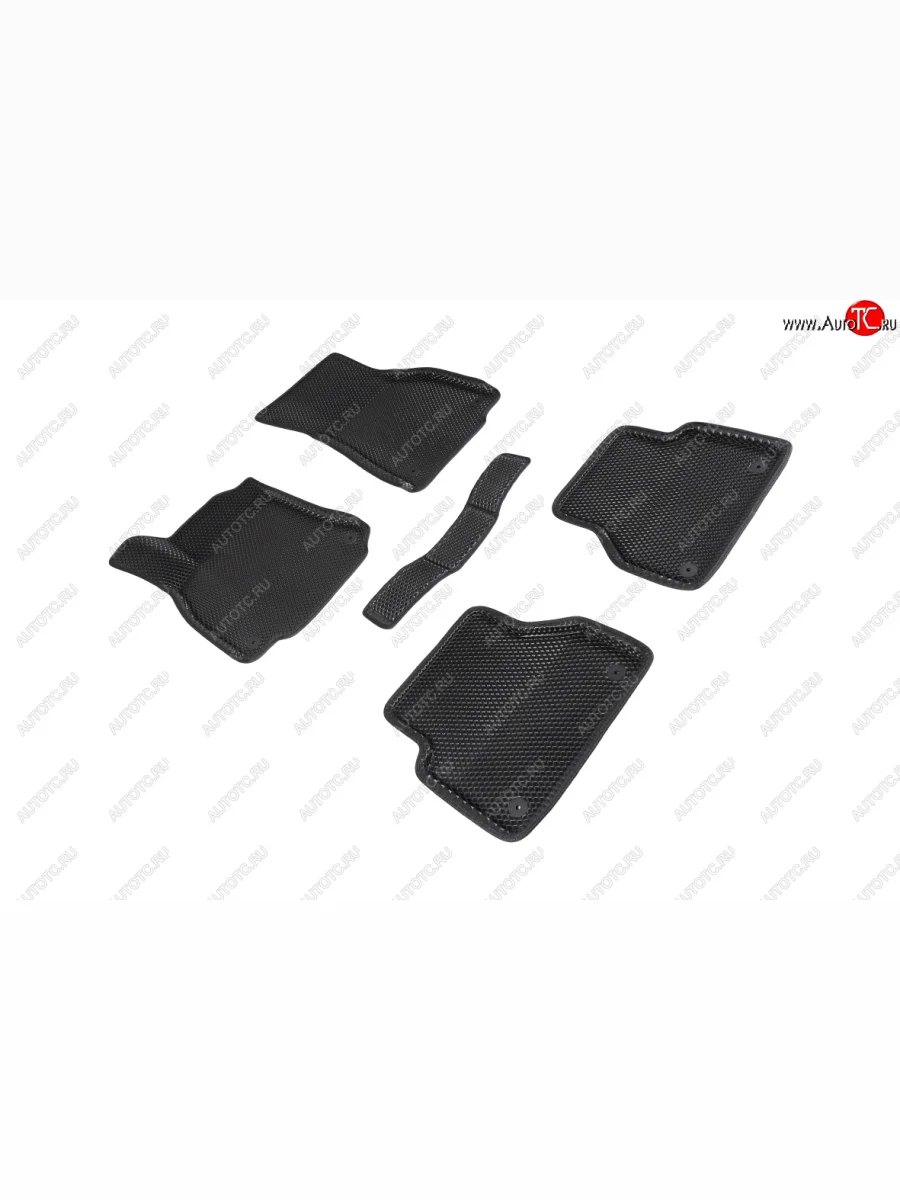 Коврики в салон EVA (3D, ромб, чёрные) Seintex Audi A6 (C8) седан дорестайлинг (2018-2023)  с доставкой в г. Керчь