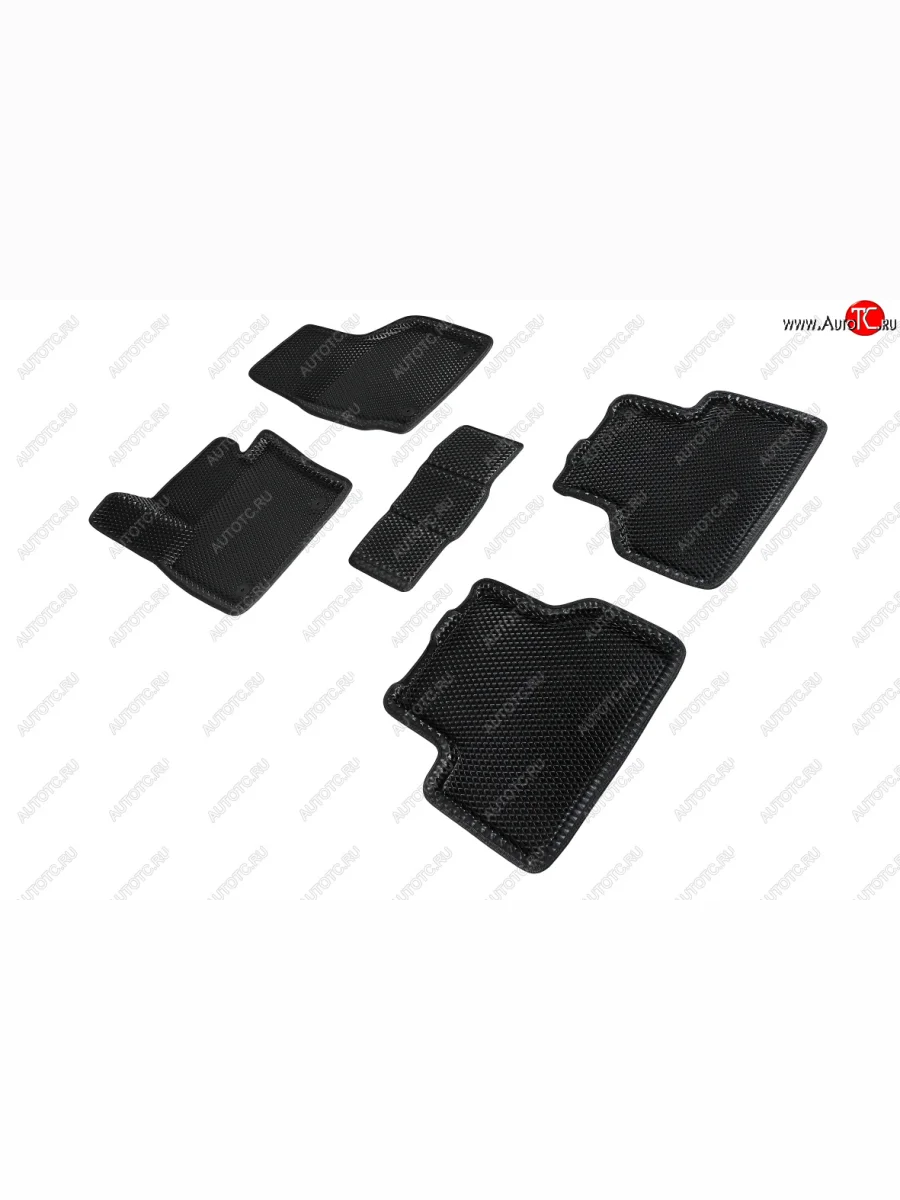 Коврики в салон EVA (3D, ромб, чёрные) Seintex Audi Q3 8U рестайлинг (2014-2018)  в Керчи Республика Крым