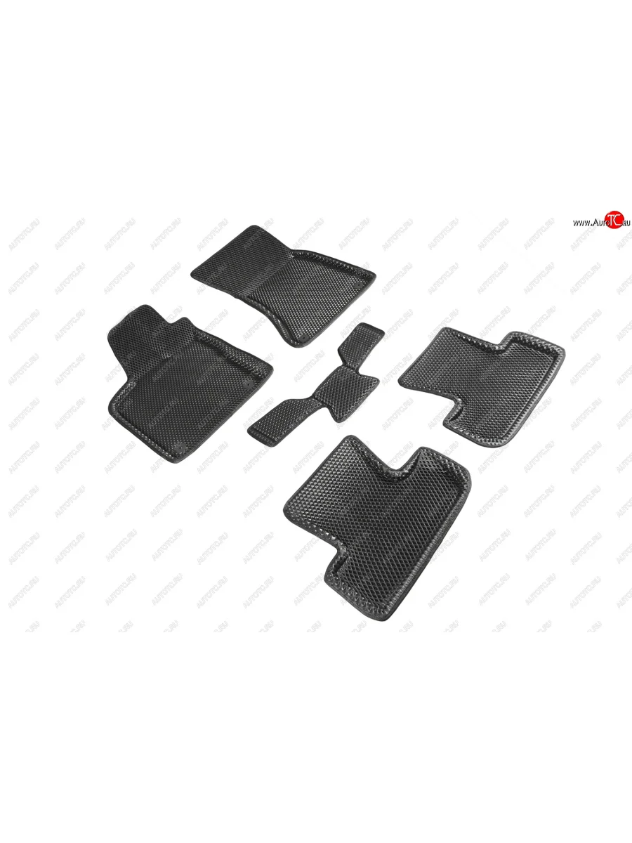 Коврики в салон EVA (3D, ромб, чёрные) Seintex Audi A5 8T дорестайлинг, лифтбэк (2007-2011)  в Керчи Республика Крым