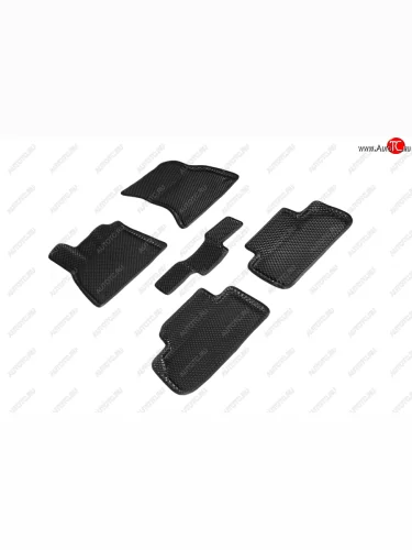 Коврики в салон EVA (3D, ромб, чёрные) Seintex Audi Q5 FY рестайлинг (2020-2022)