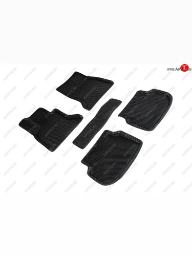 Коврики в салон EVA (3D, ромб, чёрные) Seintex BMW 5 серия F10 седан дорестайлинг (2009-2013)