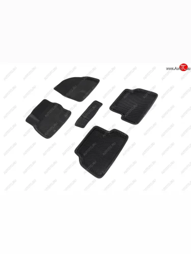 Коврики в салон EVA (3D, ромб, чёрные) Seintex Ford Focus 2 хэтчбэк 3 дв. рестайлинг (2007-2011)