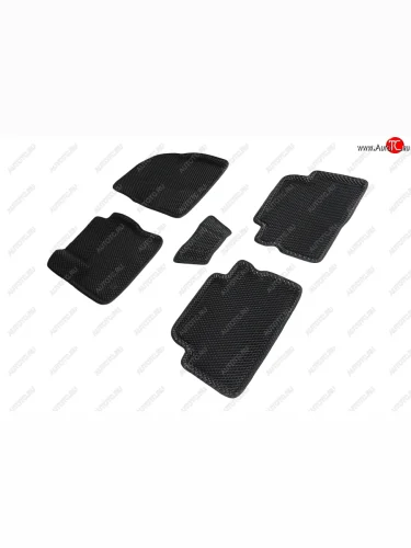 Коврики в салон EVA (3D, ромб, чёрные) Seintex Ford Kuga 2 дорестайлинг (2013-2016)