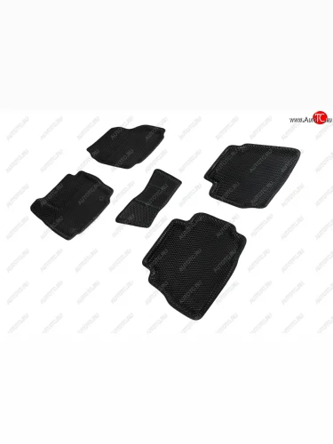 Коврики в салон EVA (3D, ромб, чёрные) Seintex Ford Mondeo Mk4,BD рестайлинг, седан (2010-2014)