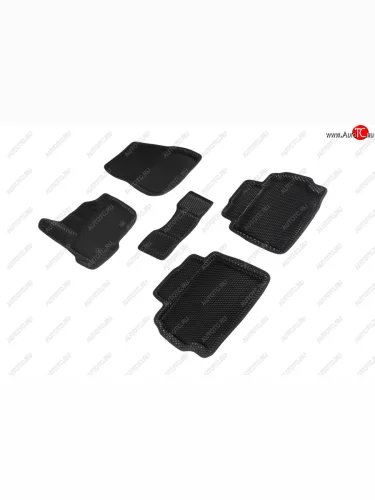 Коврики в салон EVA (3D, ромб, чёрные) Seintex Ford Mondeo MK5 CD391 дорестайлинг седан (2014-2018)