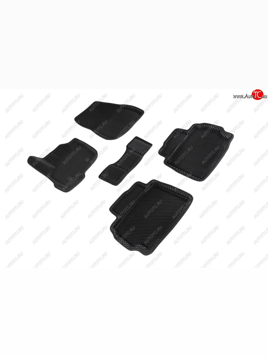 Коврики в салон EVA (3D, ромб, чёрные) Seintex Ford Mondeo MK5 CD391 дорестайлинг седан (2014-2018)  в Перми Пермском крае