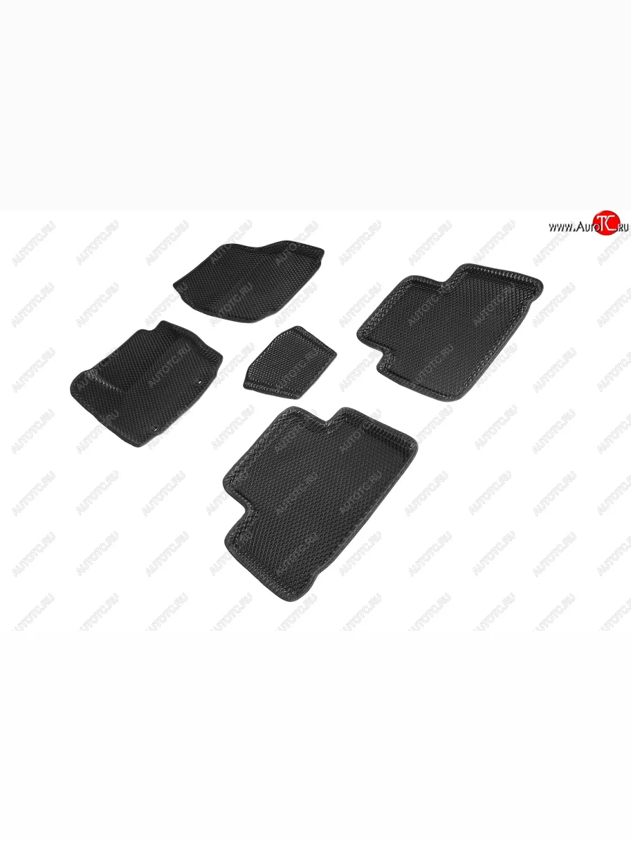 Коврики в салон EVA (3D, ромб, чёрные) Seintex Ford S-Max 1 рестайлинг (2010-2015)  в Керчи Республика Крым