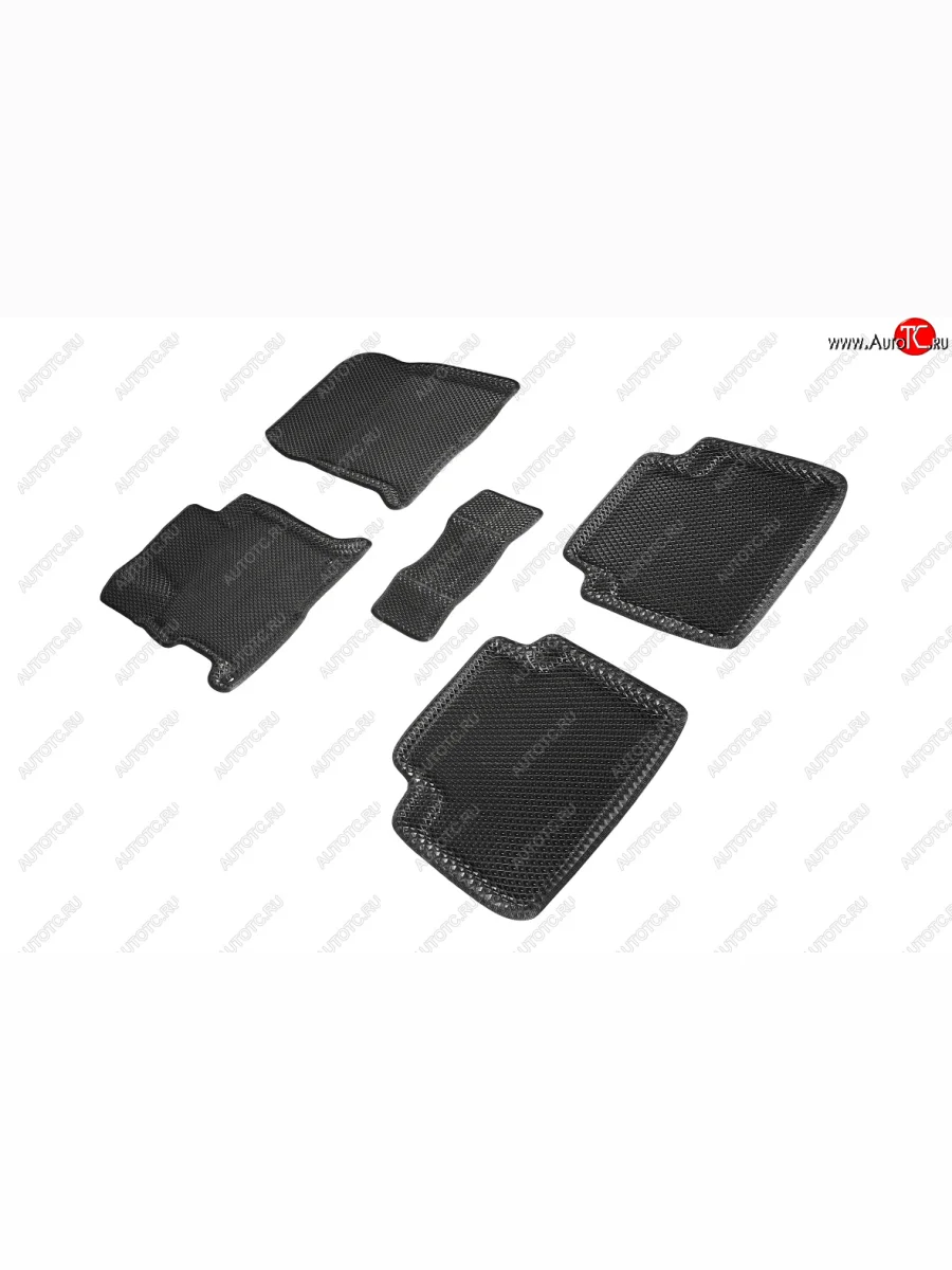 Коврики в салон EVA (3D, ромб, чёрные) Seintex Honda Accord 9 CR седан дорестайлинг (2013-2016)  в Керчи Республика Крым