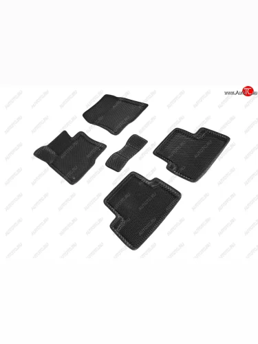 Коврики в салон EVA (3D, ромб, чёрные) Seintex Honda Accord 8 CU седан дорестайлинг (2008-2011)