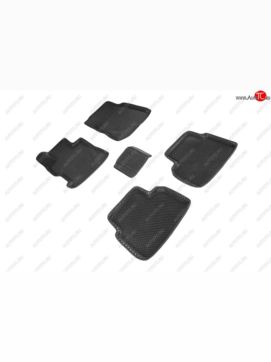 Коврики в салон EVA (3D, ромб, чёрные) Seintex  Honda Civic (2011-2016) FB  в Воронеже Воронежской области