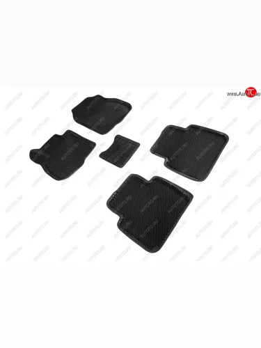 Коврики в салон EVA (3D, ромб, чёрные) Seintex Honda CR-V RW,RT дорестайлинг (2016-2020)