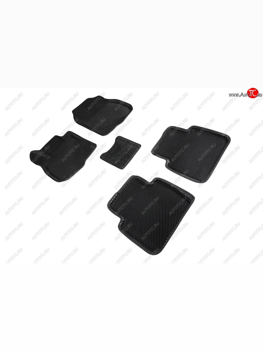 Коврики в салон EVA (3D, ромб, чёрные) Seintex Honda CR-V RW,RT дорестайлинг (2016-2020)  с доставкой в г. Керчь