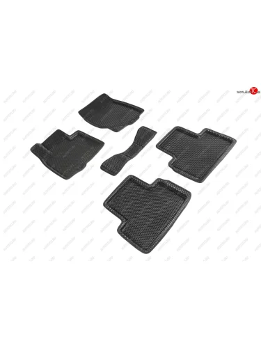 Коврики в салон EVA (3D, ромб, чёрные) Seintex INFINITI FX37 S51 рестайлинг (2011-2013)