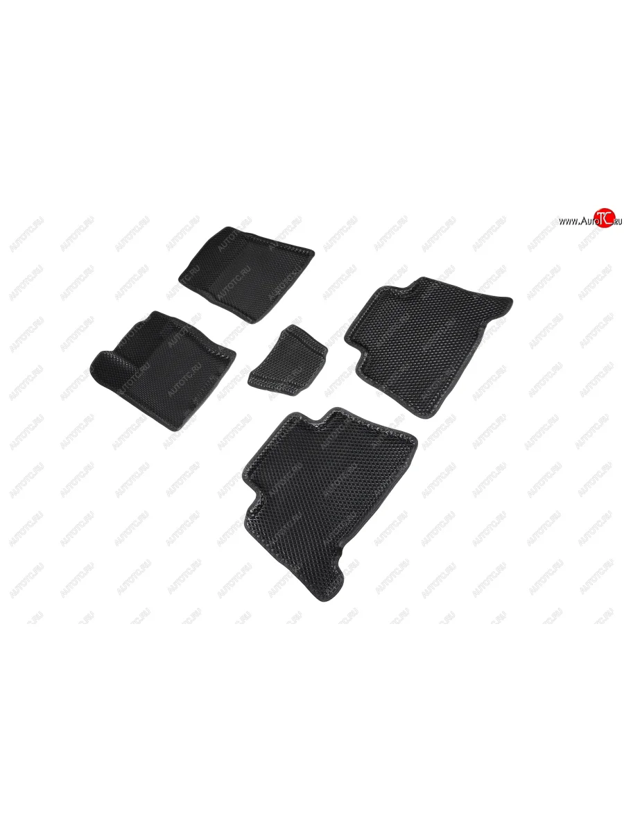 Коврики в салон EVA (3D, ромб, чёрные) Seintex KIA Mohave HM дорестайлинг (2008-2017)  с доставкой в г. Керчь