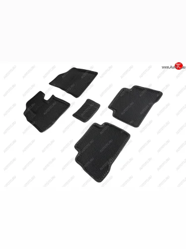 Коврики в салон EVA (3D, ромб, чёрные) Seintex KIA Sorento XM рестайлинг (2012-2015)