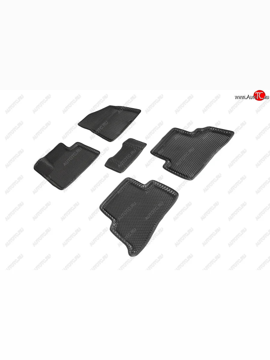 Коврики в салон EVA (3D, ромб, чёрные) Seintex  KIA Sportage (2018-2022) 4 QL  в Самаре Самарской области