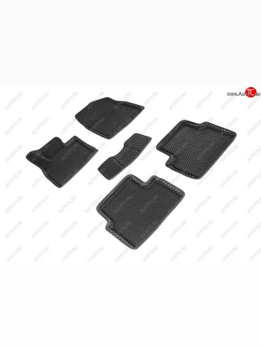 Коврики в салон EVA (3D, ромб, чёрные) Seintex Mazda 3/Axela BM дорестайлинг, хэтчбэк (2013-2016)