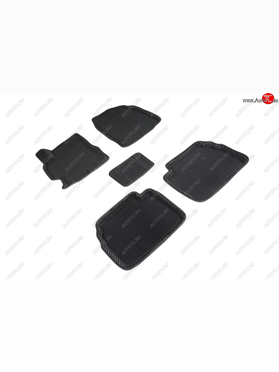 Коврики в салон EVA (3D, ромб, чёрные) Seintex Mazda 6 GH дорестайлинг лифтбэк (2007-2010)  в Керчи Республика Крым
