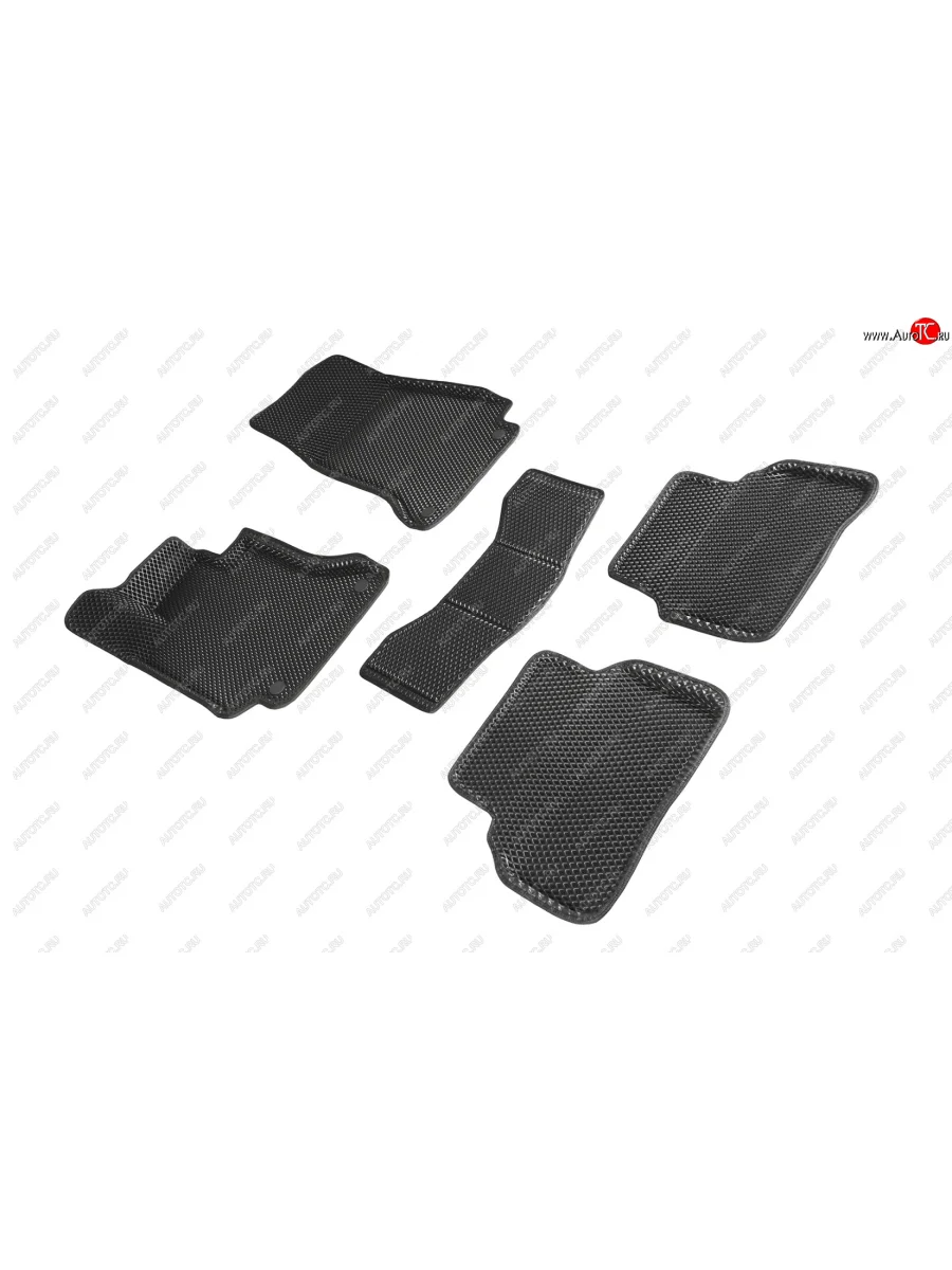 Коврики в салон EVA (3D, ромб, чёрные) Seintex Mercedes-Benz C-Class W205 дорестайлинг седан (2015-2018)  в Воронеже Воронежской области