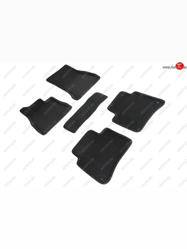 Коврики в салон EVA (версия Long, 3D, ромб, чёрные) Seintex Mercedes-Benz S class  W222 (2013-2017) седан гибрид дорестайлинг