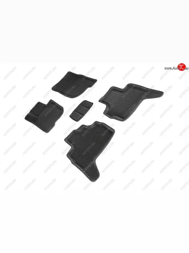 Коврики в салон EVA (3D, ромб, чёрные) Seintex Mitsubishi Pajero Sport QE дорестайлинг (2015-2021)