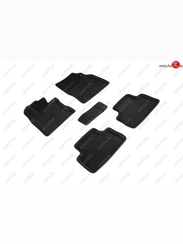 Коврики в салон EVA (3D, ромб, чёрные) Seintex Nissan Qashqai 2 J11 дорестайлинг (2013-2019)