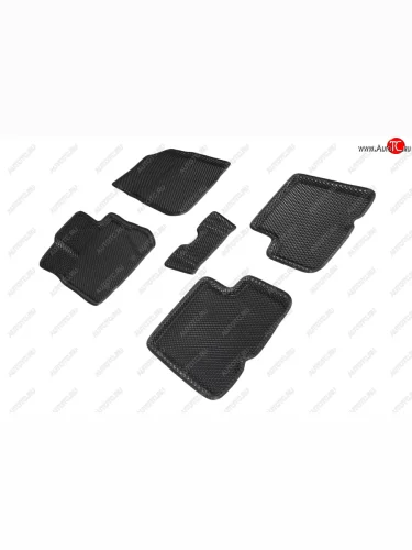 Коврики в салон EVA (3D, ромб, чёрные) Seintex Nissan Terrano D10 дорестайлинг (2013-2016)