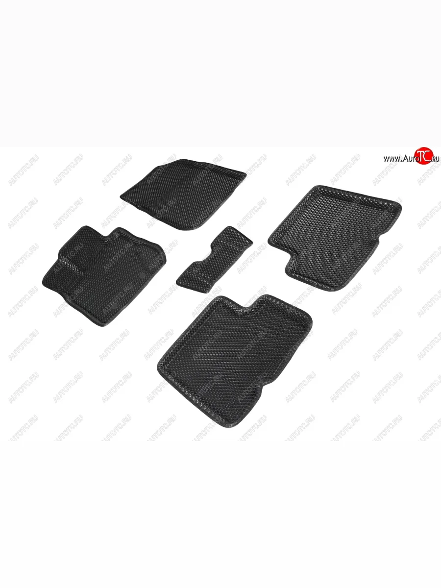 Коврики в салон EVA (3D, ромб, чёрные) Seintex Nissan Terrano D10 дорестайлинг (2013-2016)  в Перми Пермском крае