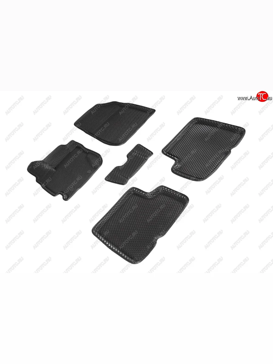 Коврики в салон EVA (3D, ромб, чёрные) Seintex Nissan Terrano D10 рестайлинг (2016-2022)  в Перми Пермском крае