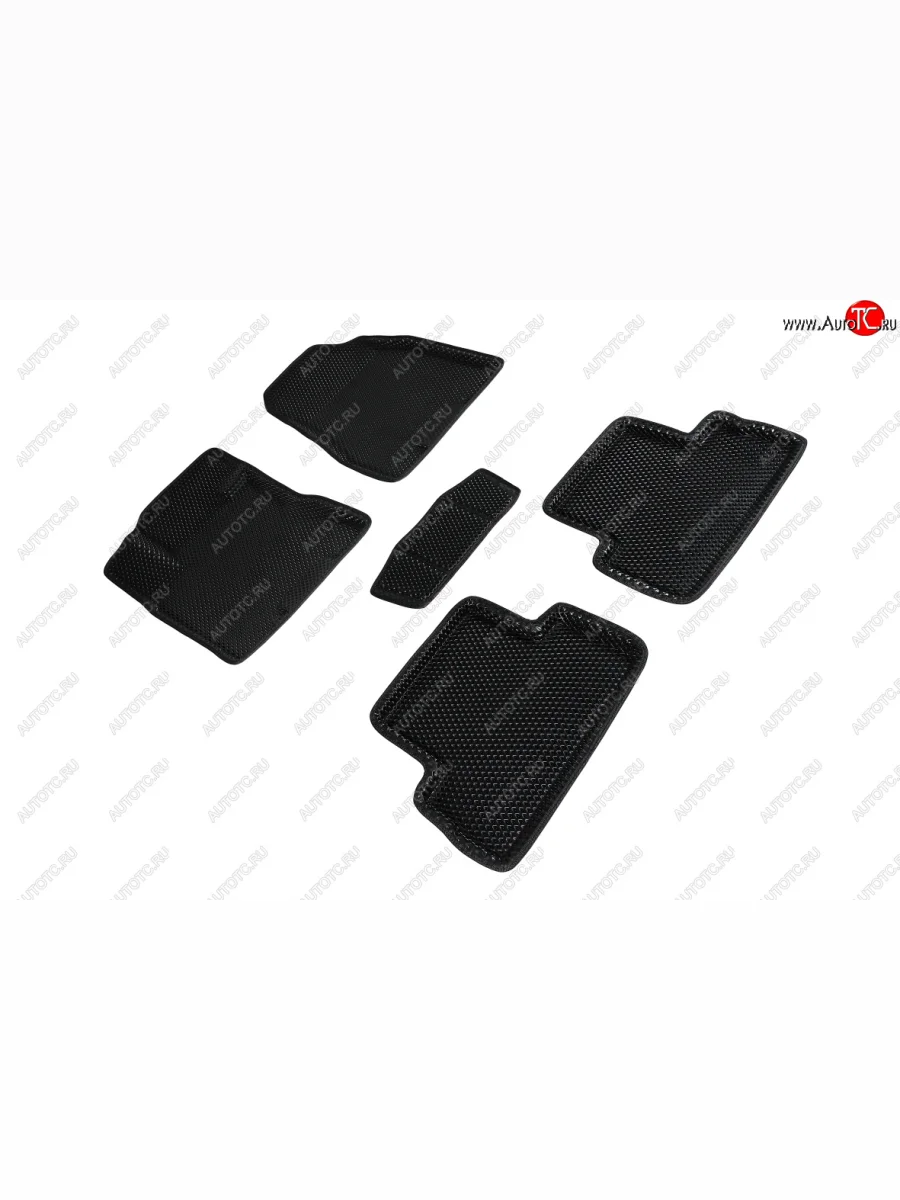 Коврики в салон EVA (3D, ромб, чёрные) Seintex Nissan X-trail 2 T31 дорестайлинг (2007-2011)  в Перми Пермском крае
