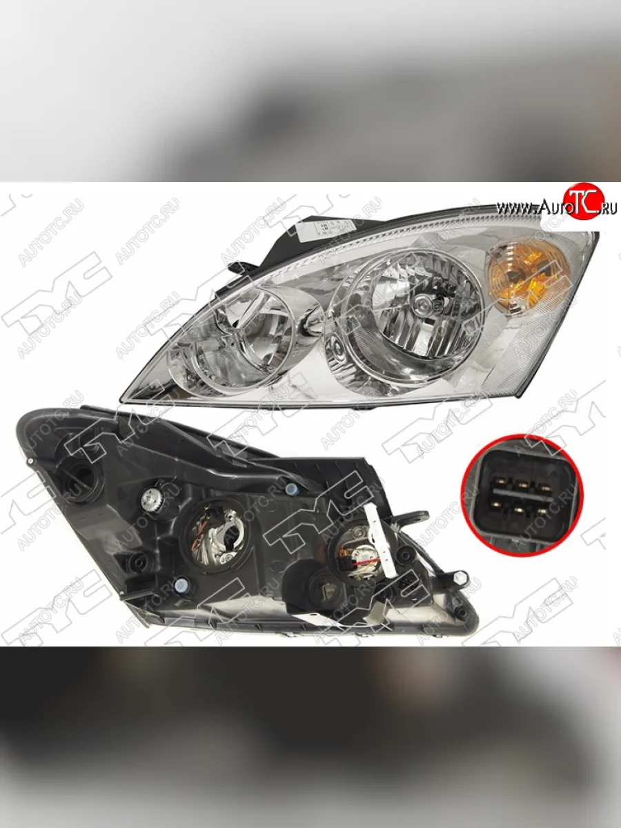 Левая фара (под электрокорректор) TYC KIA Ceed 1 ED дорестайлинг, хэтчбэк 5 дв. (2006-2010)  в Керчи Республика Крым