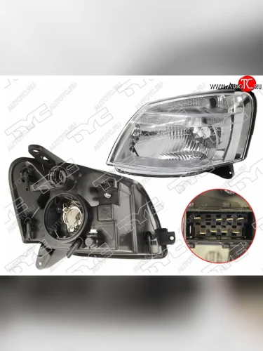 Левая фара (электрокорректор) TYC CITROEN Berlingo M59 рестайлинг (2002-2012)