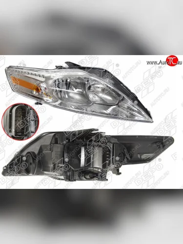 Правая фара (с электрокорректором) DEPO Ford Mondeo Mk4,BD дорестайлинг, седан (2007-2010)